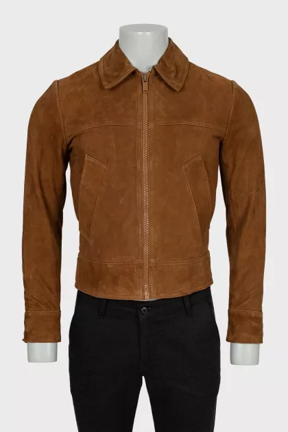 Men's brown suede jacket