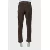 Men's slim fit corduroy trousers