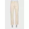 High waist jeans with tag