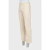 High waist jeans with tag