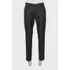 Men's grey wool trousers
