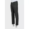 Men's grey wool trousers