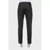 Men's grey wool trousers