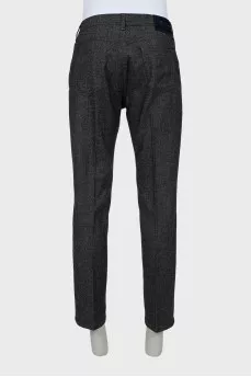 Men's grey wool trousers
