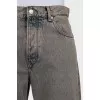 Wide leg jeans with buttons