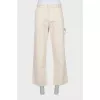 Wide leg jeans with tag