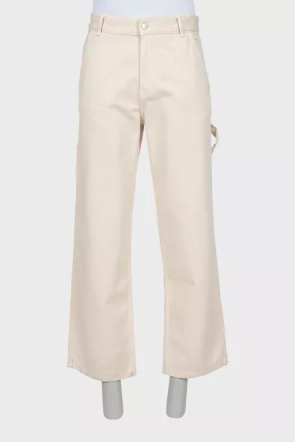 Wide leg jeans with tag