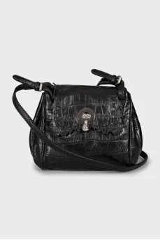 Embossed leather bag