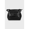 Embossed leather bag