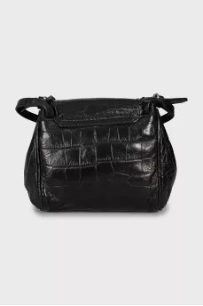 Embossed leather bag