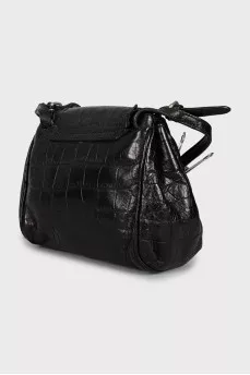 Embossed leather bag