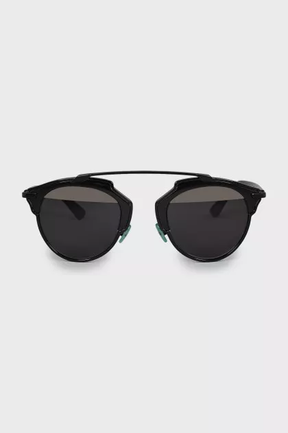 Browline sunglasses in black frame