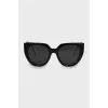 Black and white temple sunglasses