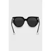 Black and white temple sunglasses