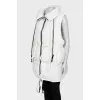 White fitted vest