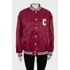 Bomber jacket with branded logo on the back