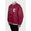 Bomber jacket with branded logo on the back