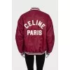 Bomber jacket with branded logo on the back