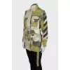 Jacket with patch pockets and belt