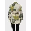 Jacket with patch pockets and belt