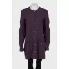 Purple cashmere cardigan