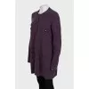 Purple cashmere cardigan