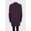 Purple cashmere cardigan