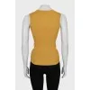 Golden fitted tank top