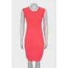 Bodycon dress with a round neckline