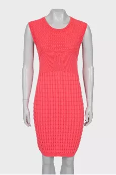 Bodycon dress with a round neckline