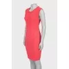 Bodycon dress with a round neckline