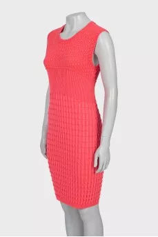 Bodycon dress with a round neckline