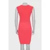 Bodycon dress with a round neckline