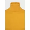 Yellow tapered turtleneck