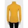 Yellow tapered turtleneck