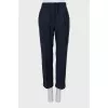 Tapered drawstring trousers
