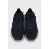 Men's blue textile sneakers