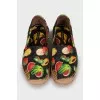Espadrilles with fruit print