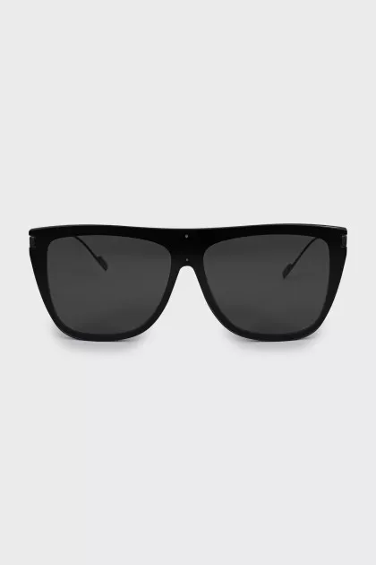 Sunglasses mask with thin temples