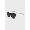 Sunglasses mask with thin temples