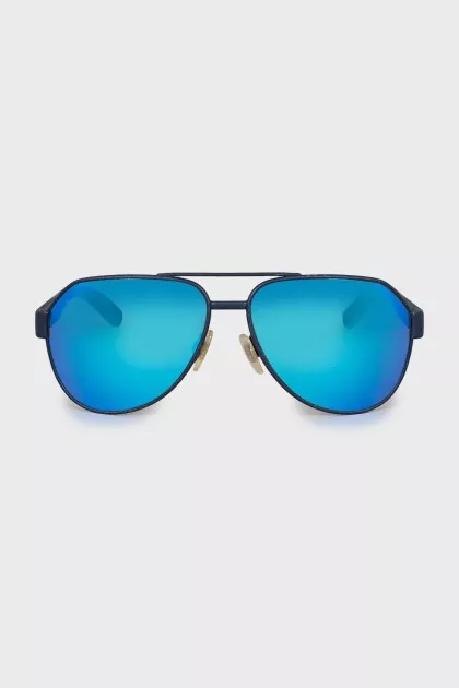 Blue aviator sunglasses