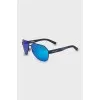 Blue aviator sunglasses