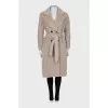 Double-breasted wool coat