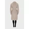 Double-breasted wool coat