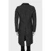 Gray coat with button