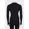 Cashmere and silk button down jumper