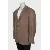 Men's jacket with brooch