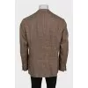 Men's jacket with brooch