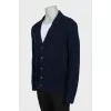 Men's blue cardigan