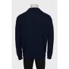 Men's blue cardigan